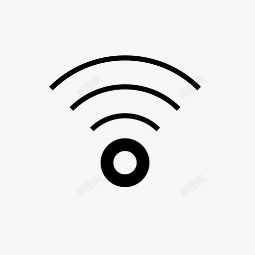 wifi基本用户界面图标svg_新图网 https://ixintu.com wifi 基本用户界面