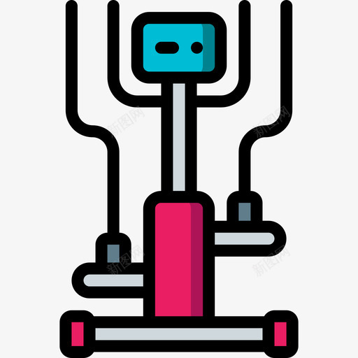 重量健身器材13线性颜色图标svg_新图网 https://ixintu.com 健身器材13 线性颜色 重量