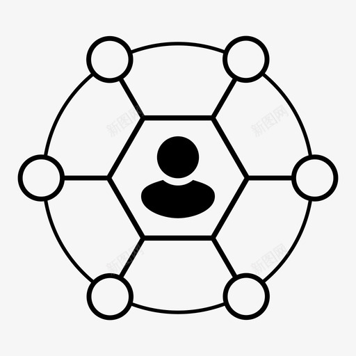 图表头像业务图标svg_新图网 https://ixintu.com 业务 业务演示 信息图表 图表 头像 演示 连接