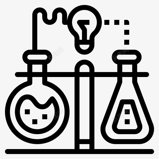 烧瓶化学实验室图标svg_新图网 https://ixintu.com 化学 实验室 混合物 烧瓶 科学概要