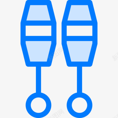 吊环体操2蓝色图标图标