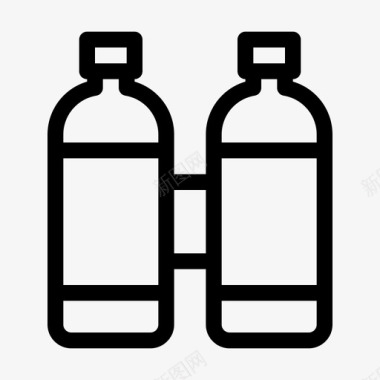 氧气罐空气钢瓶图标图标