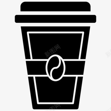 一次性咖啡饮料咖啡杯图标图标