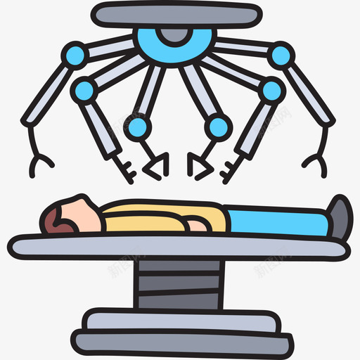 外科机器人31彩色图标svg_新图网 https://ixintu.com 外科 彩色 机器人31