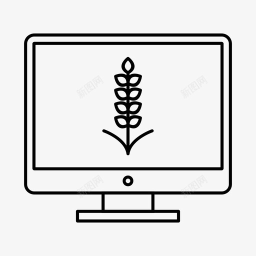 谷物玉米食品图标svg_新图网 https://ixintu.com 小麦 液晶显示器 玉米 谷物 食品