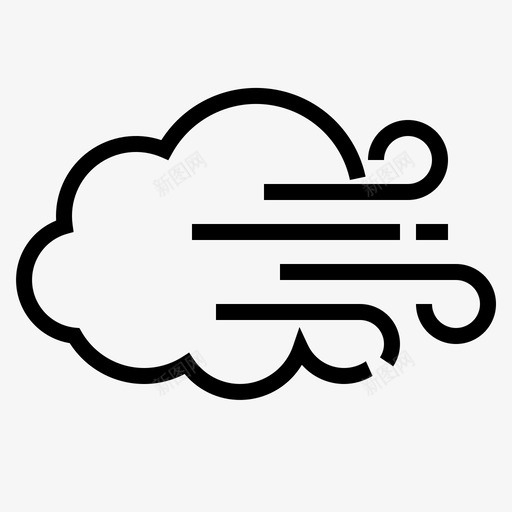 风季节符号图标svg_新图网 https://ixintu.com 天气 天气符号 天气预报 季节 温度 符号 风
