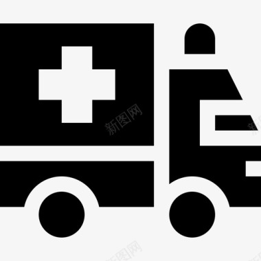 救护车车辆和运输5辆满载图标图标