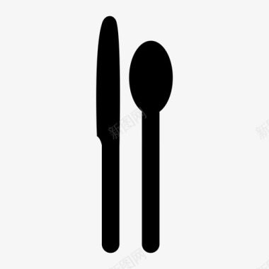 银器餐具餐厅图标图标