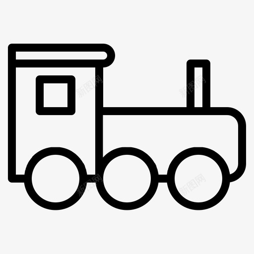 火车儿童玩具图标svg_新图网 https://ixintu.com 儿童 儿童和玩具生产线 火车 玩具