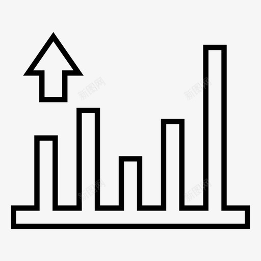 盈余条形图图表图标svg_新图网 https://ixintu.com 图表 收益 条形图 盈余 进度