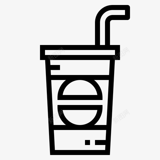 饮料冷饮杯子图标svg_新图网 https://ixintu.com 公平 冷饮 杯子 食物 饮料