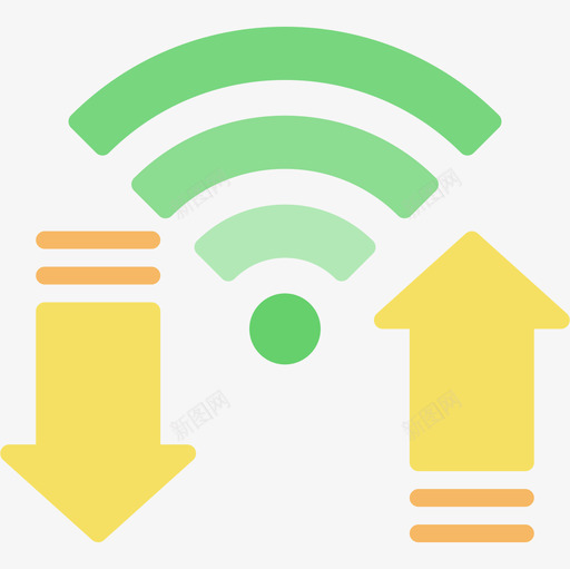 Wifi通知4扁平图标svg_新图网 https://ixintu.com Wifi 扁平 通知4