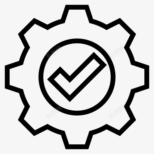 齿轮标志概念设备图标svg_新图网 https://ixintu.com 工具 概念 硬件 设备 齿轮标志 齿轮概念