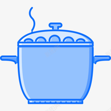 锅厨房39蓝色图标图标