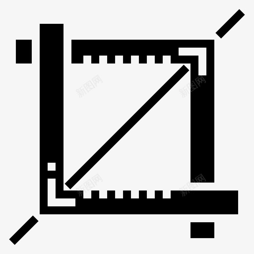 裁剪编辑工具形状图标svg_新图网 https://ixintu.com 形状 编辑工具 网页设计实体 裁剪