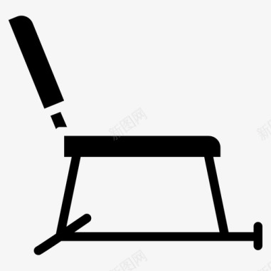 椅子健身75实心图标图标