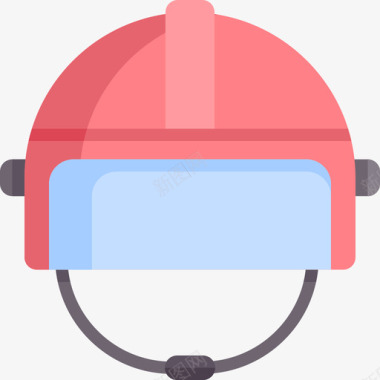 头盔紧急服务26扁平图标图标