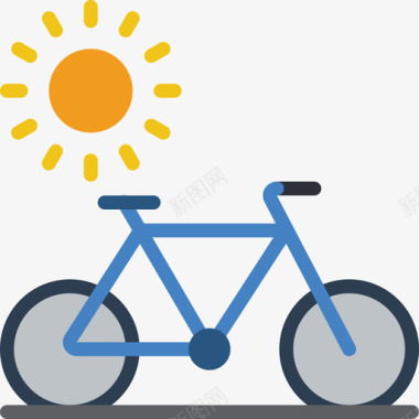 自行车旅行140平装图标图标
