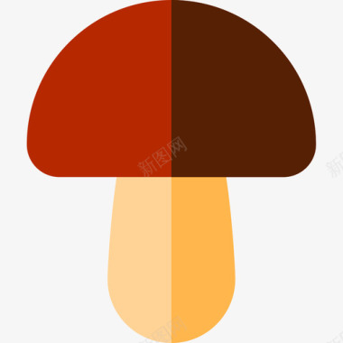 蘑菇感恩节41扁平图标图标