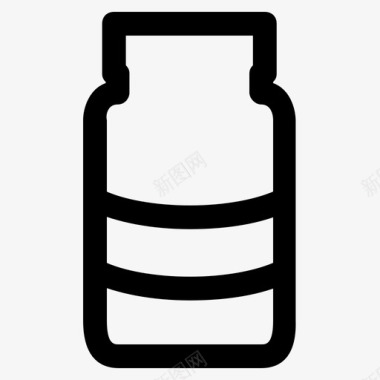 瓶子标签包装图标图标