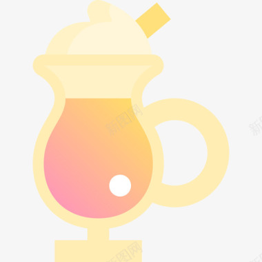 冰咖啡咖啡31黄色图标图标