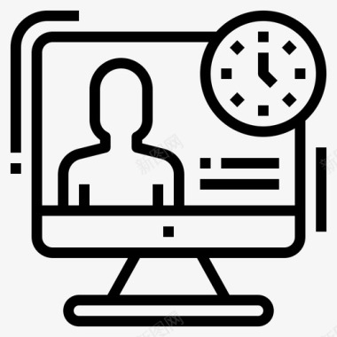 人力管理商业计算机图标图标