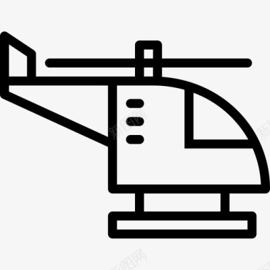 直升机玩具24直线型图标图标
