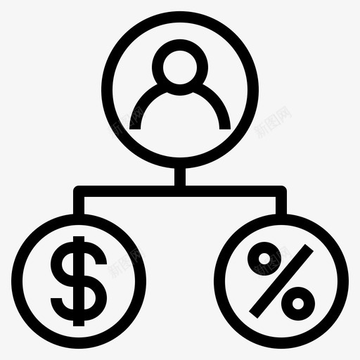 税收商业现金图标svg_新图网 https://ixintu.com 商业 现金 税收 货币 贷款 金融