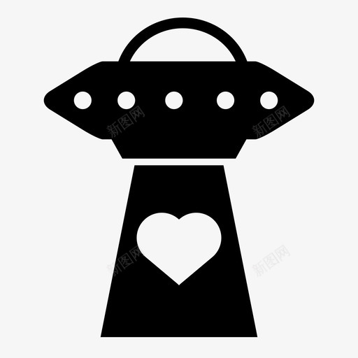 来自火星的爱外星人心脏图标svg_新图网 https://ixintu.com 不明飞行物 外星人 太空 心脏 来自火星的爱