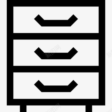 文件柜选项卡栏和设置线性图标图标