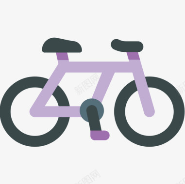 自行车荷兰7扁平图标图标