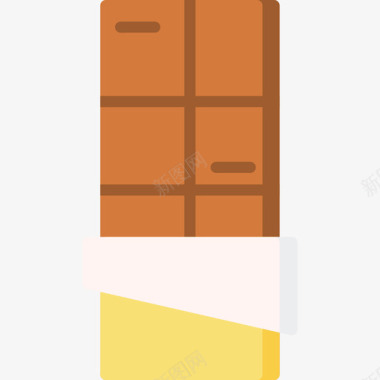 巧克力糖果和糖果店8号公寓图标图标