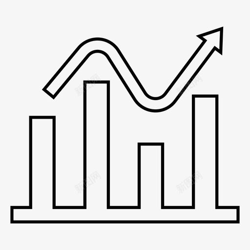 盈余条形图图表图标svg_新图网 https://ixintu.com 图表 收益 条形图 盈余 进度