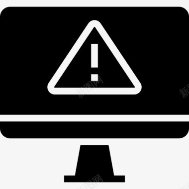 警告计算机技术4填充图标图标