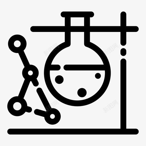 实验室化学配方图标svg_新图网 https://ixintu.com 分子 化学 实验室 研究 科学 配方