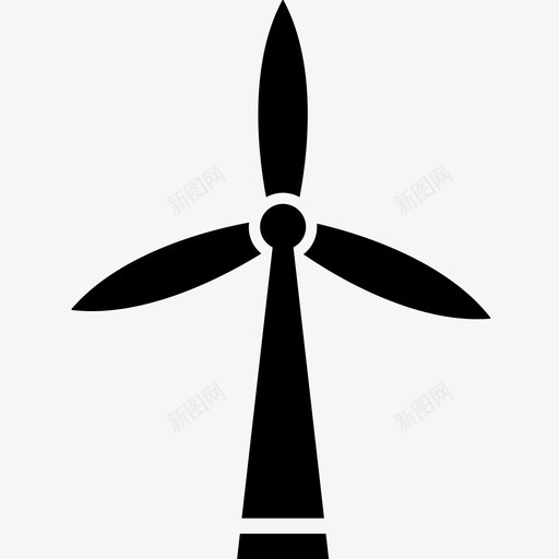 风电电力工业4填充图标svg_新图网 https://ixintu.com 填充 电力工业4 风电