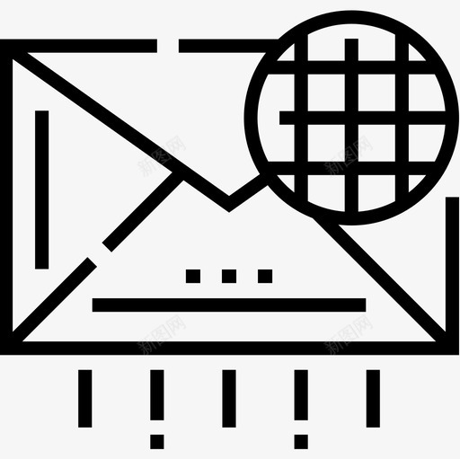 电子邮件互联网技术5线性图标svg_新图网 https://ixintu.com 互联网技术5 电子邮件 线性