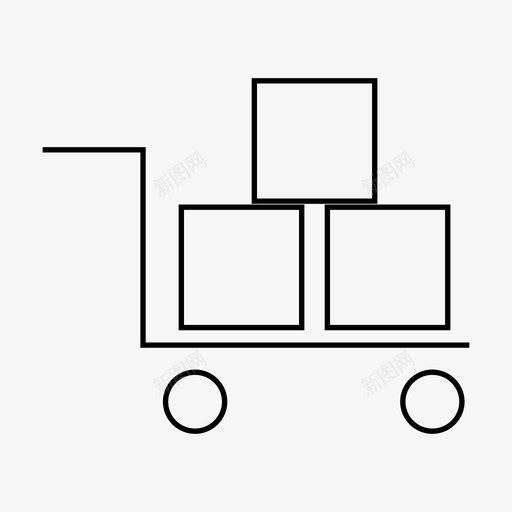 购物车购买购物车交付包裹发送图标svg_新图网 https://ixintu.com 包裹发送 发货 售出 开发图标 网页设计 购物车交付 购物车购买