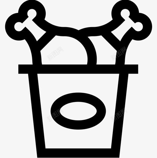 炸鸡高速公路服务3直线图标svg_新图网 https://ixintu.com 炸鸡 直线 高速公路服务3