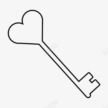 心的钥匙爱爱的钥匙图标图标