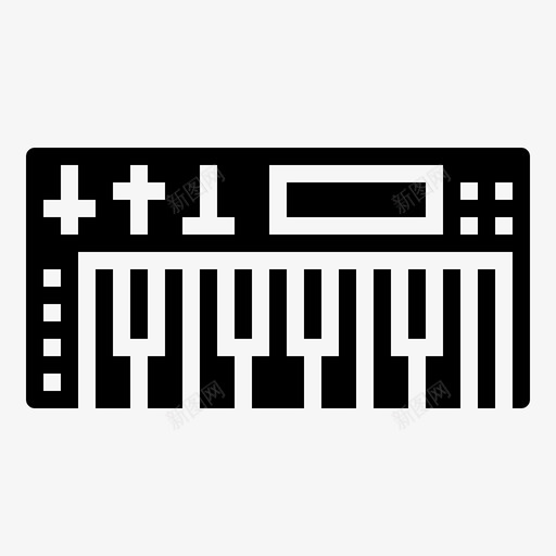 键盘设备计算机乐器图标svg_新图网 https://ixintu.com 乐器 电子设备符号 计算机 键盘设备 音乐