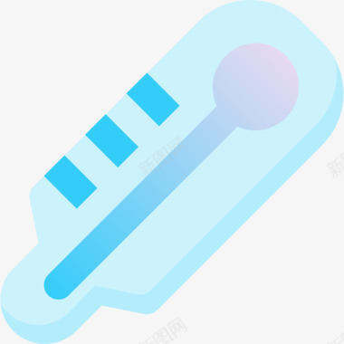 温度计药房4蓝色图标图标