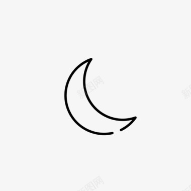月亮夜晚天空图标图标