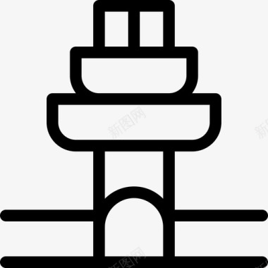新加坡直线控制塔图标图标