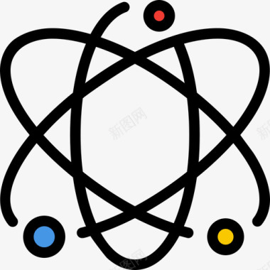 原子学习22线性颜色图标图标
