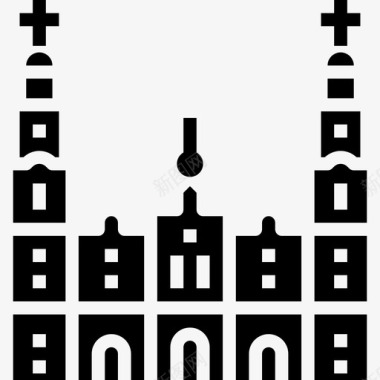 莫雷拉大教堂地标26填充物图标图标