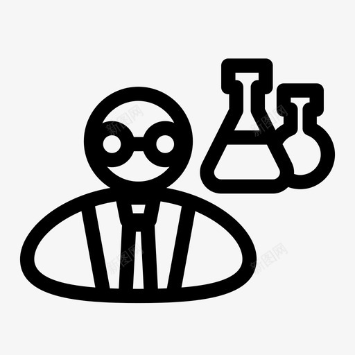 科学家化学家工作图标svg_新图网 https://ixintu.com 化学家 工作 科学家 职业 职业图标