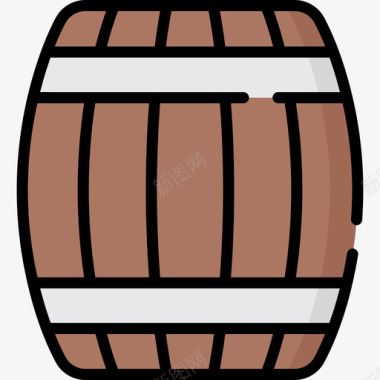 木桶海盗33线纹颜色图标图标