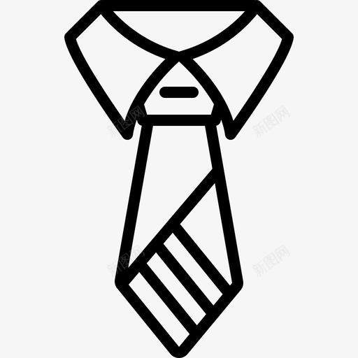 领带配饰服装图标svg_新图网 https://ixintu.com 服装 正式 配饰 领带