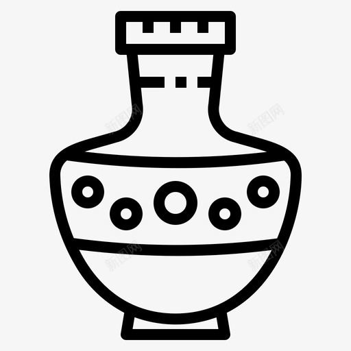 陶器双耳瓶古董图标svg_新图网 https://ixintu.com 双耳瓶 古董 希腊 陶器 非洲
